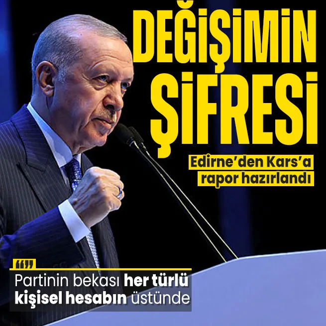 AK Partide değişimin şifresi: Partinin bekası her türlü kişisel hesabın üstünde tutulacak | Yargı reformu Başkan Erdoğana sunulacak