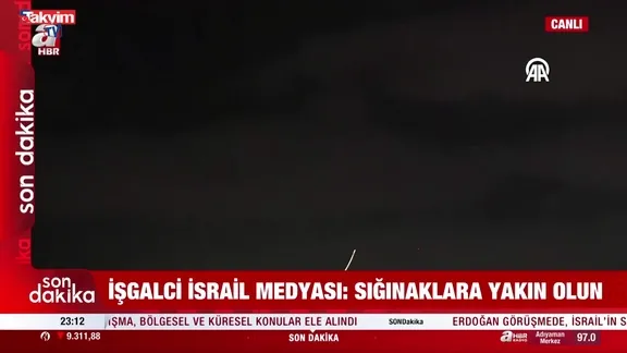 İran füzeleri İsrail'i vuruyor!