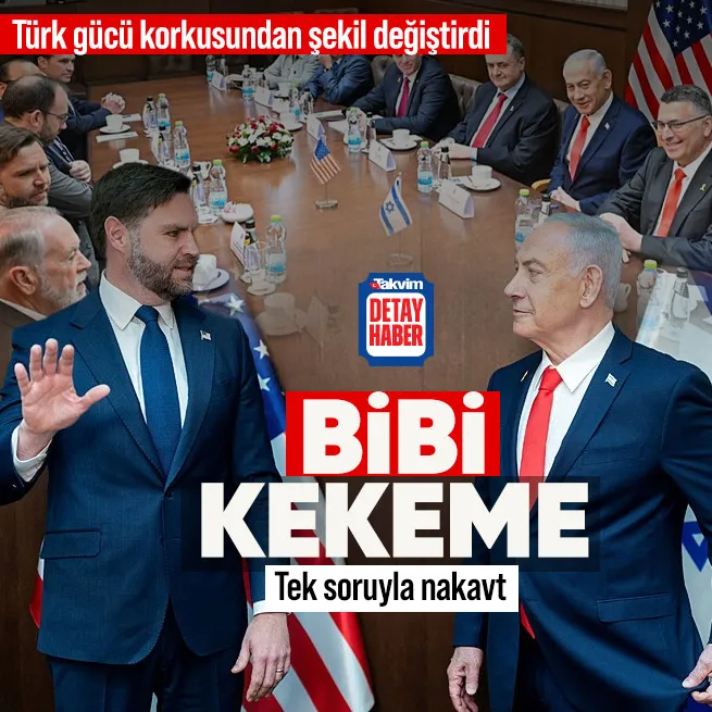 Gazzede Türk gücü sorusundan sonra kekelemeye başladı! Netanyahu JD Vance ile görüşmesinde şoka uğradı