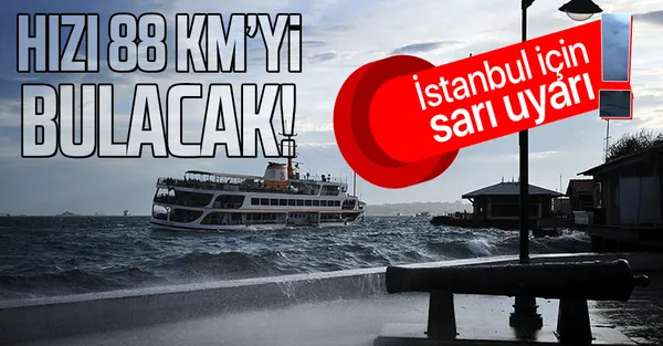 Son dakika: Meteoroloji'den İstanbul için sarı alarm! Bu akşam saatlerine dikkat! |HAVA DURUMU-1