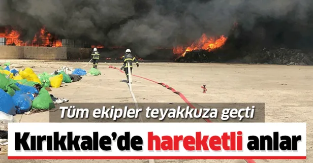 Kırıkkale'de fabrika yangını!