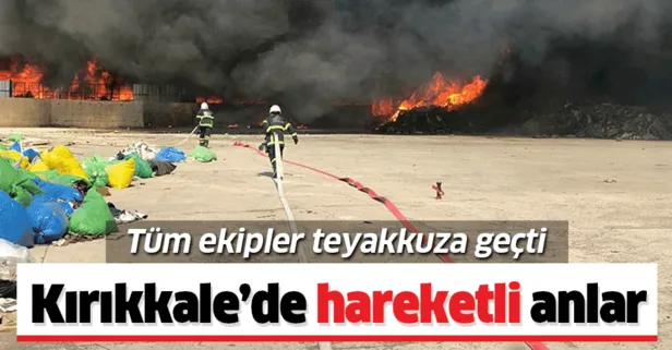Kırıkkale’de fabrika yangını!