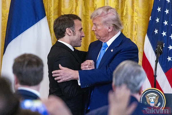 Macron ve Trump’ın tokalaşma mücadelesi: Beyaz Saray’da yeni round! O anlar viral oldu - 11