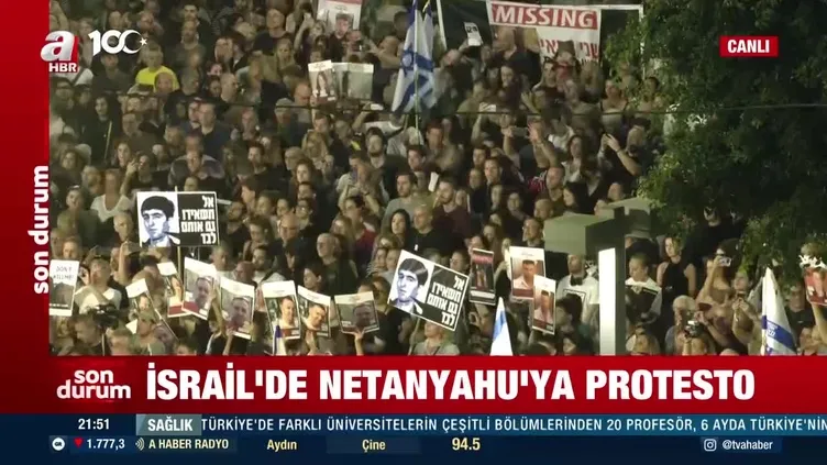 İsrail'de Netahyahu'ya protesto!