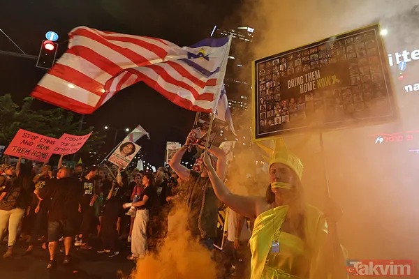 Netanyahu'ya tepkiler dinmiyor! On binlerce İsrailli sokaklara akın etti! Ana yollları trafiğe kapattılar - 3