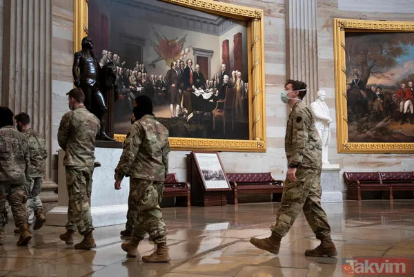 ABD'de tarihi günler! Trump'ın azil süreci görüşülürken Kongre kışlaya döndü - 14