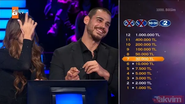 Kim Milyoner Olmak İster'de Kenan İmirzalıoğlu'ndan Yusuf Çim ve Feyza Sevil Güngör'ü pes ettiren 200 bin TL'lik 'TDK' sorusu - 44