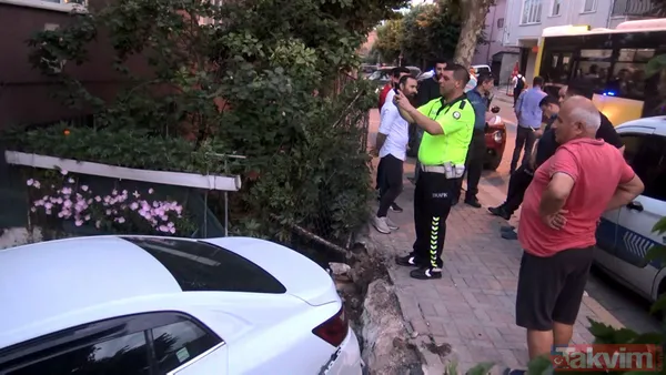 SON DAKİKA: İstanbul Avcılar'da otomobil bahçeye girdi: Dede ve torun 5 dakikayla kurtuldu! Dehşet anları kamerada - 1