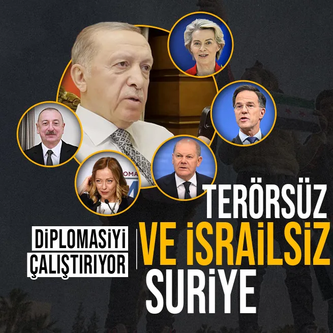 Başkan Erdoğandan peş peşe Suriye temasları! Mark Rutte, Aliyev ve Giorgia Meloni...