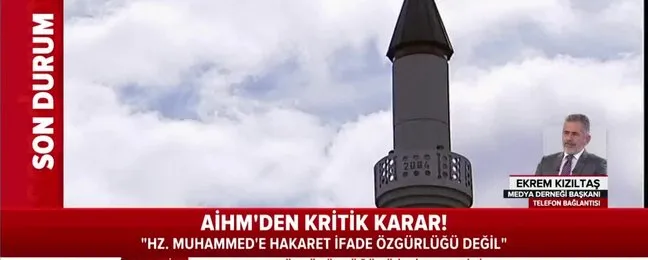 AİHM'den flaş Hz. Muhammed kararı