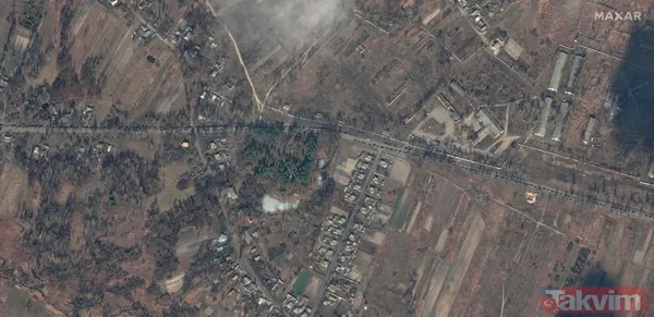 Uydu görüntüleri ortaya çıktı! 5 kilometrelik Rus askeri konvoyu Kiev'e ilerliyor - 2