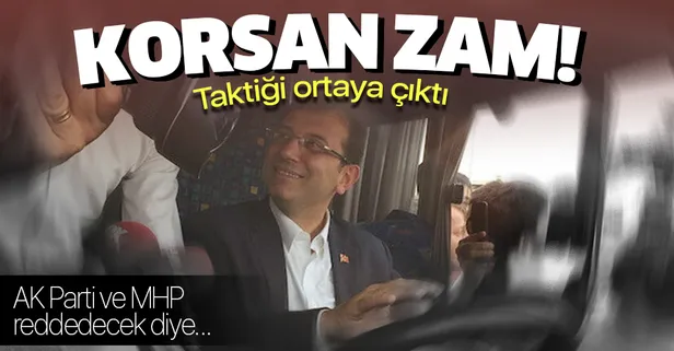 Ekrem İmamoğlu'nun yüzde 35'lik zam taktiği! AK Parti ve MHP reddedecek diye bu yolu seçti