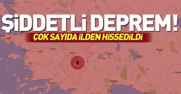 Denizli Acıpayam, İzmir, Antalya depremi son dakika şiddeti kaç?