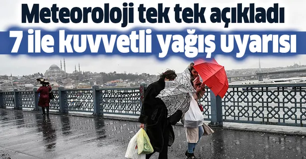 HAVA DURUMU | Meteorolojiden 7 ile kuvvetli yağış uyarısı! 9 Ağustos 2020