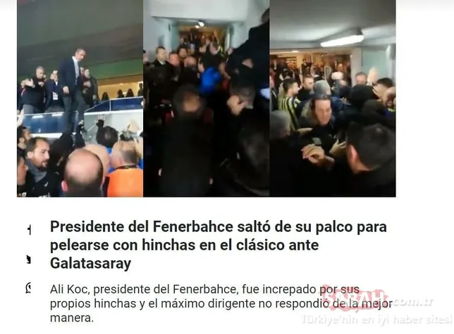 Son dakika Fenerbahçe haberleri: Ali Koç taraftarların arasına atladı! Dünya basınında gündem oldu