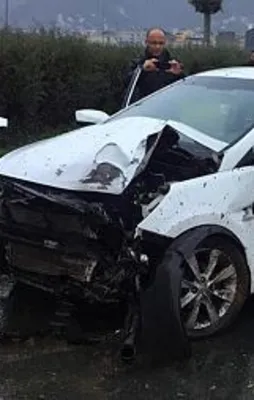 Süper Lig'in yıldızı trafik kazası geçirdi
