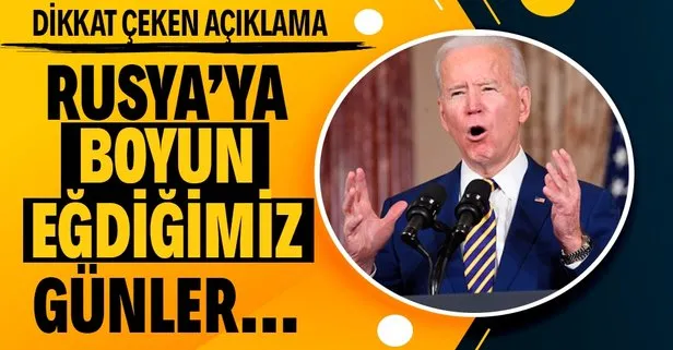 Son dakika: ABD Başkanı Joe Biden’dan dikkat çeken açıklama: ABD’nin Rusya’ya boyun eğdiği günler sona erdi