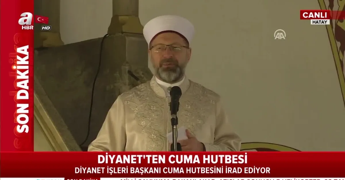 Diyanet'ten İdlib hutbesi! Diyanet İşleri Başkanı Ali Erbaş bizzat okudu!