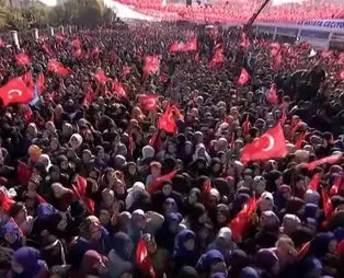 Şanlıurfa'da coşkulu kalabalık Başkan Erdoğan sayıyı açıkladı