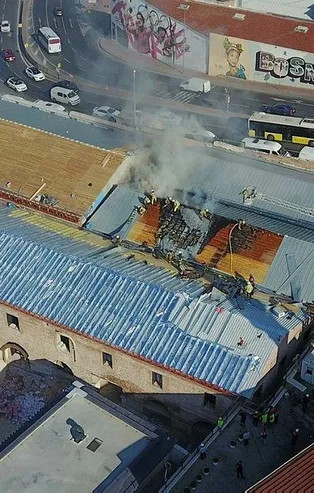Haliç Tersanesinde yangın!