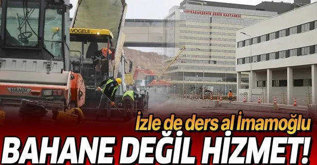 Son dakika: Ulaştırma ve Altyapı Bakanlığı Başakşehir İkitelli Şehir Hastanesinin yollarının yapımına başladı