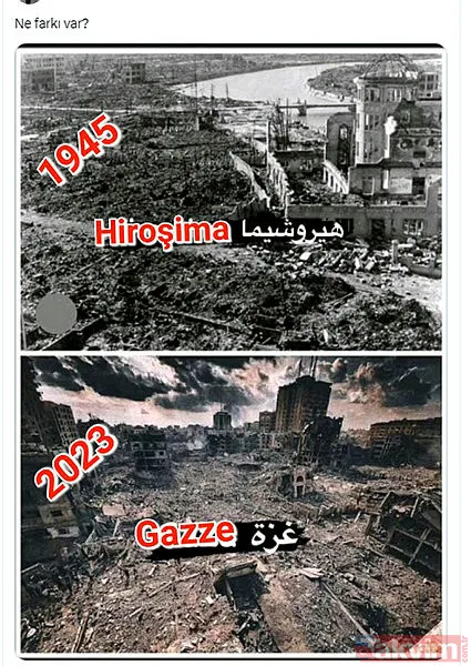 Gazze harabeye döndü! Atom bombasına eş değer yıkım - 19