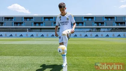 Dünya devi Real Madrid’e transfer olan Arda Güler ilk idmanına çıktı