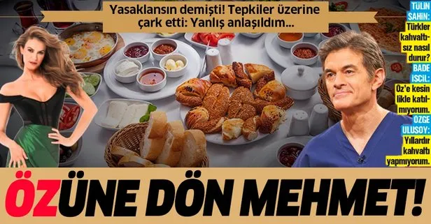 Dr. Mehmet Öz, “Kahvaltı yasaklansın” dedi, tepki gelince çark etti: Yanlış anlaşıldım!