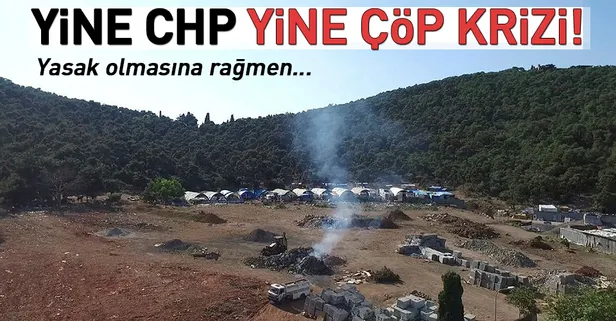 İstanbul Adalar'da çöp yakma skandalı