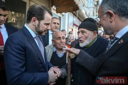 Hazine ve Maliye Bakanı Berat Albayrak’tan Sarıyer esnafına ziyaret
