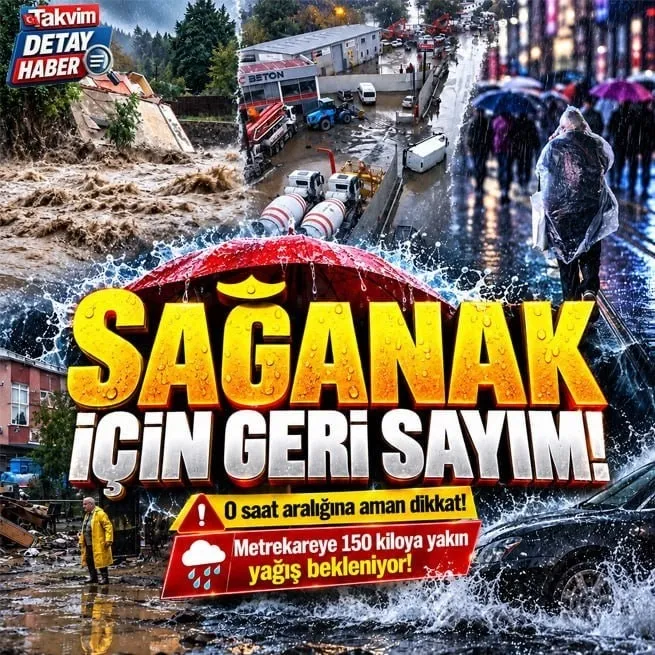 Cumartesi gecesi şiddetli sağanak geliyor: O saat aralığına dikkat