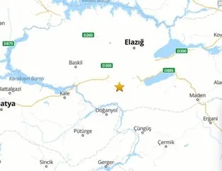 Elazığ’da 4,9 büyüklüğünde deprem