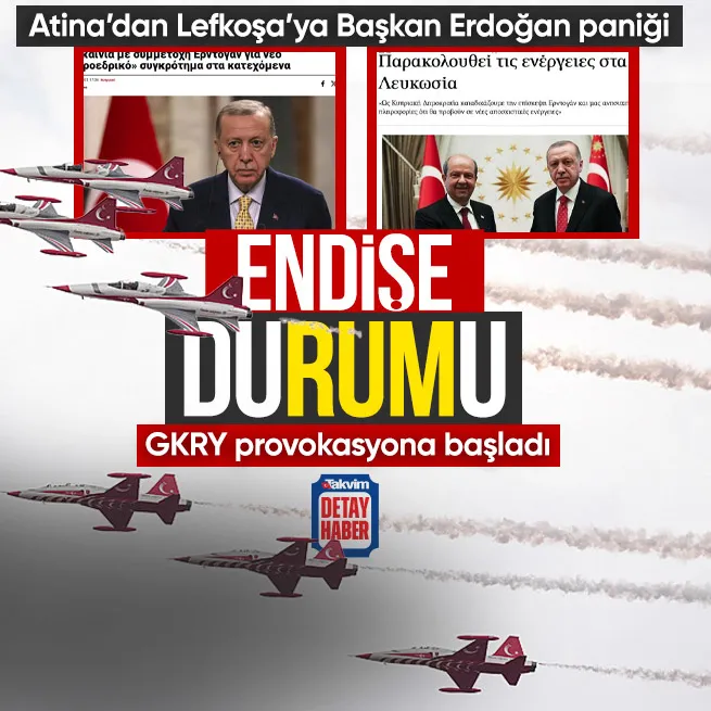 Yunan’da Rum’da Başkan Erdoğan paniği! Kıbrıs ziyareti korkuttu provokasyon başladı