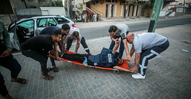 İsrail’in Gazze saldırısında Anadolu Ajansı kameramanı ile foto muhabiri yaralandı