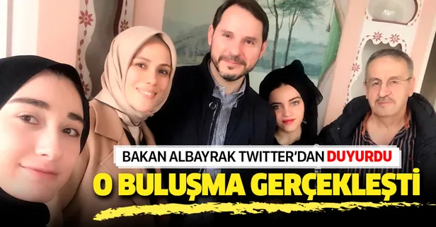 Hazine ve Maliye Bakanı Berat Albayrak kahve sözü verdiği takipçisiyle buluştu