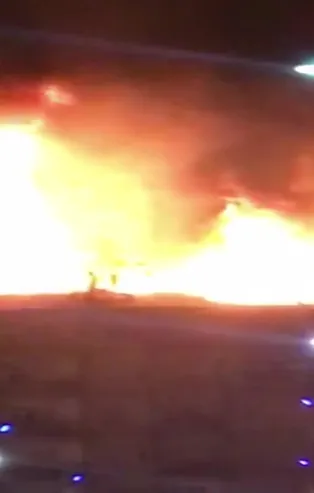 Elazığ'da deprem sonrası yangın paniği!