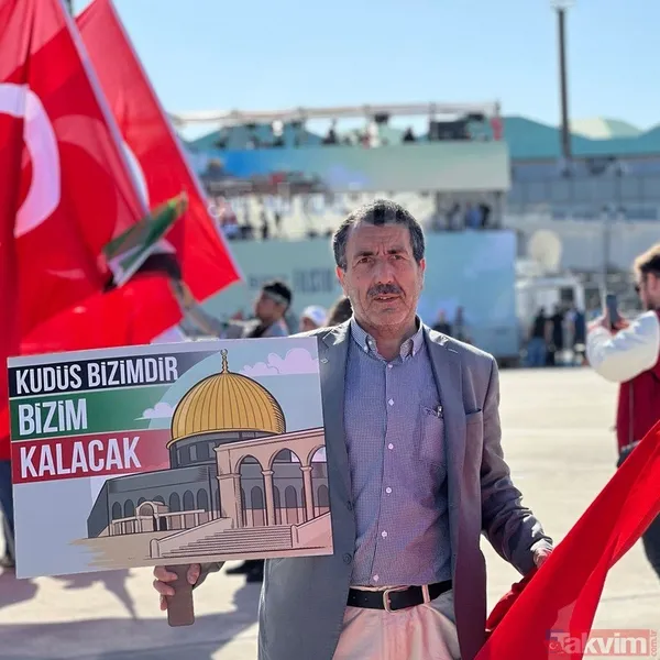 BÜYÜK FİLİSTİN MİTİNGİ! 7'den 70'e milyonlarca vatandaş Atatürk Havalimanı'na akın etti! - 5