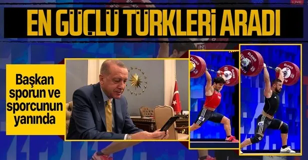 Başkan Erdoğan’dan milli halterciler Muhammed Furkan Özbek ve Daniyar İsmayilov’a tebrik telefonu!