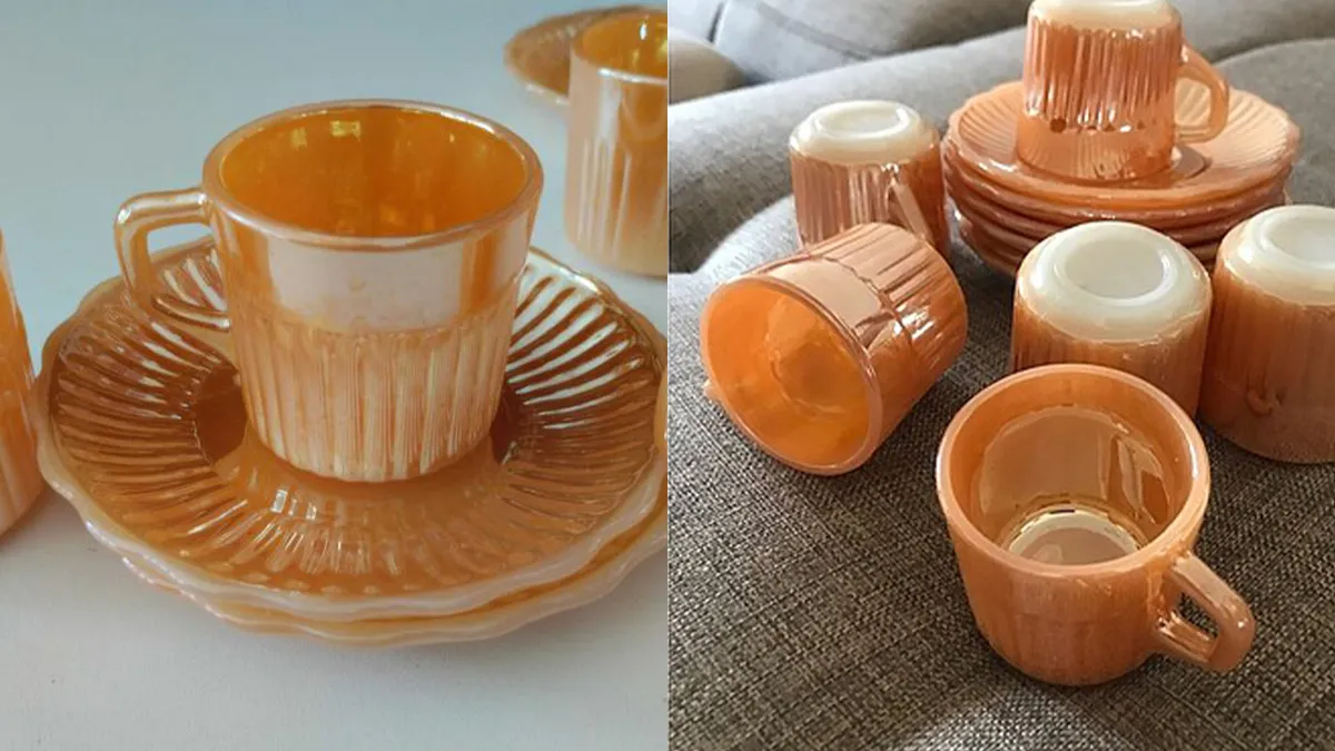 Herkesin evindeydi meğer... Ananenizin sarı fincanları artık altın değerinde!