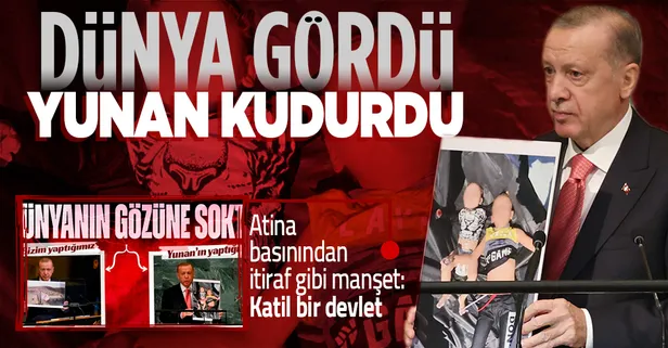 Başkan Erdoğan Ege'deki zulmü anlattı Yunan basını kudurdu