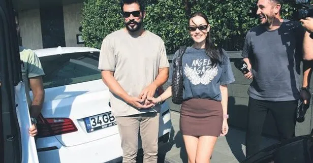 Burak Özçivit ve Fahriye Evcen Etiler’de görüntülendi