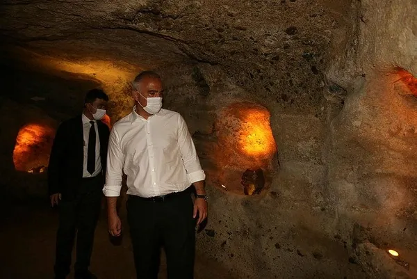 Nevşehir'de tesadüfen ortaya çıkarılan "Kayaşehir" turizme açıldı-3