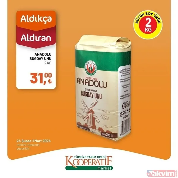 Tarım Kredi 4 Mart 2024 fiyat listesi geldi! Kooperatif market 5 üründe fiyatları az evvel indirdi! 14,90 TL'ye düştü! Dana kıyma, bonfile, yoğurt... - 18