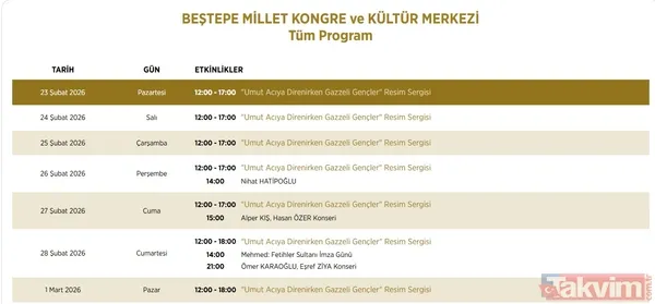 Beştepe'de 19 Mart'a kadar sürecek dev Ramazan etkinlikleri: Müzikallerden sergilere tam program takvimi - 10