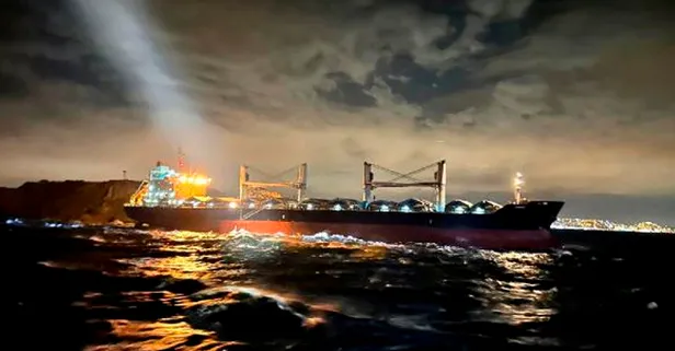 Tahıl gemisi Marmara Denizi'nde karaya oturdu