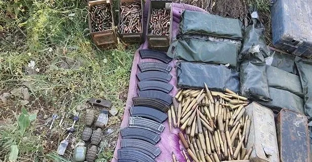 PKK’ya ait çok sayıda silah ve mühimmat ele geçirildi