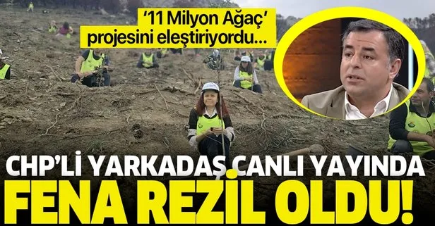 ’11 Milyon Ağaç’ projesini eleştiren CHP’li Barış Yarkadaş canlı yayında fena rezil oldu