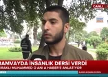 Tramvayda insanlık dersi veren genç bulundu