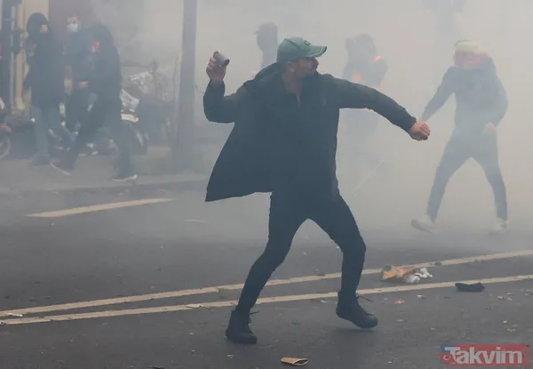 Terör örgütü PKK yanlıları Paris'i savaş alanına çevirdi! Türkiye'deki siyasi ayak HDP iftiraya başladı - 32