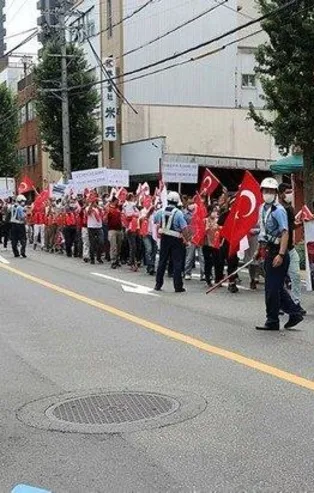 Japonya’da FETÖ protestosu